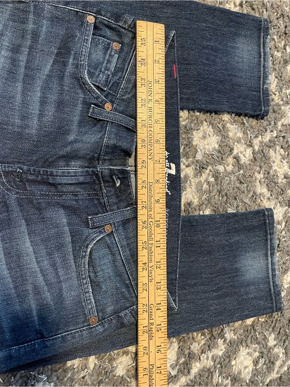 7 For All Mankind Women's Dark Indigo Skinny Jeans